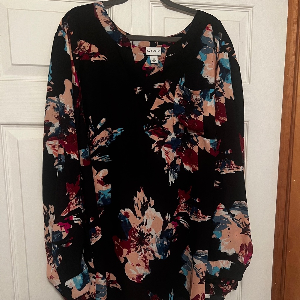 Ava & Viv dressy blouse